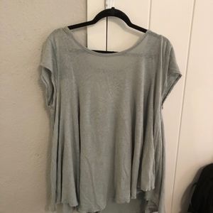 Free People Light Green tunic peep hole back